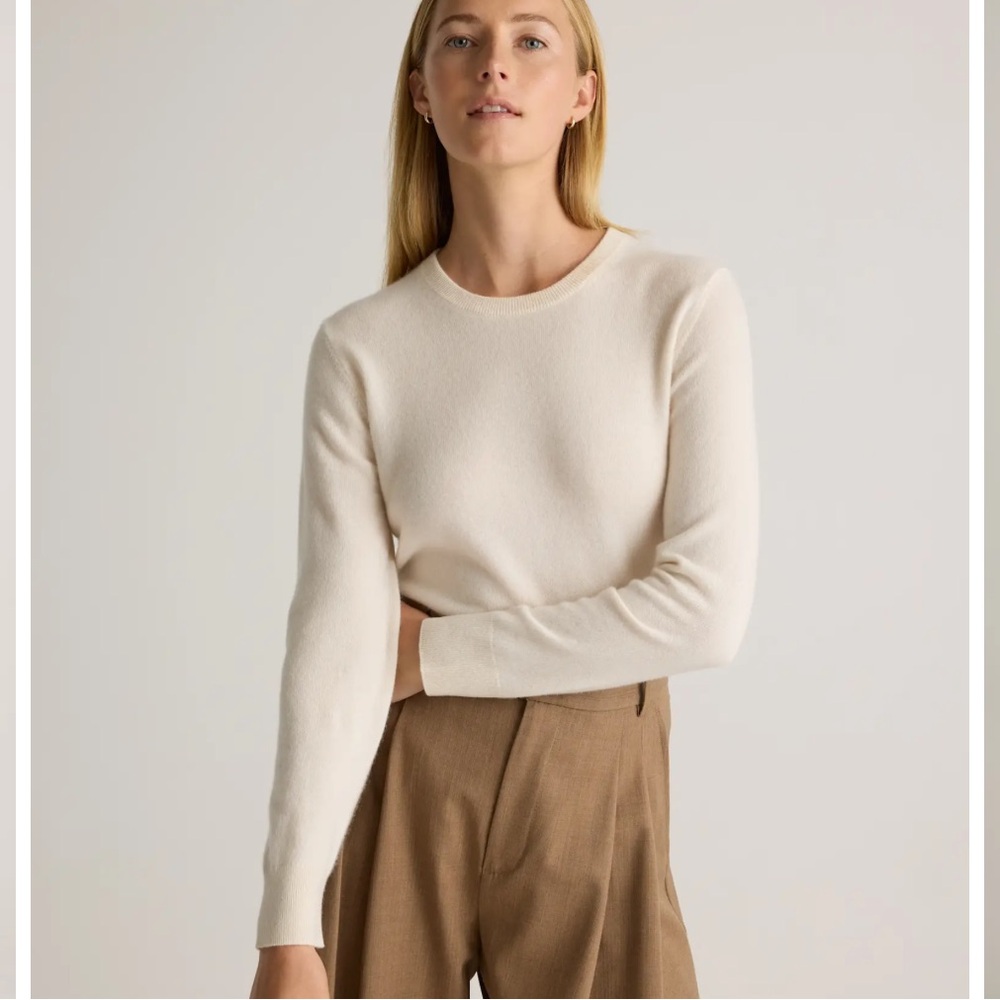 Quince Mongolian Cashmere Crewneck Sweater